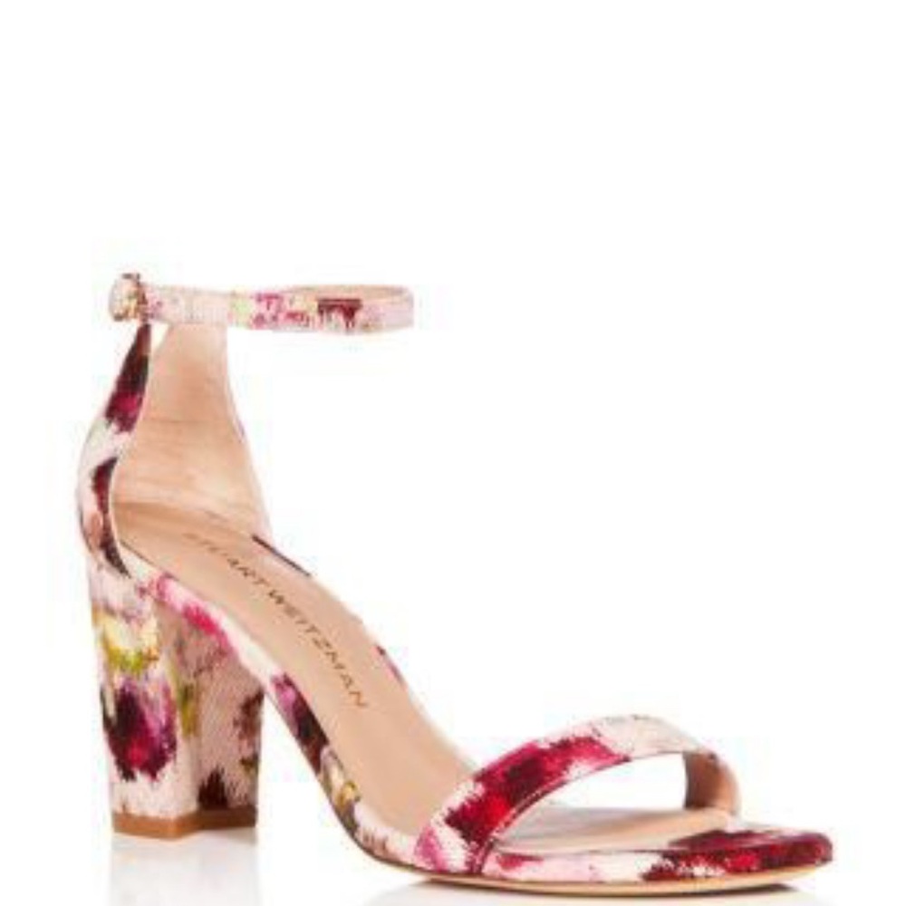 Stuart Weitzman Multicolor Ankle Strap Heels retail price $425 sold out online 💝